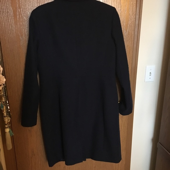 Banana Republic Navy Knee Length Coat - Picture 3 of 3